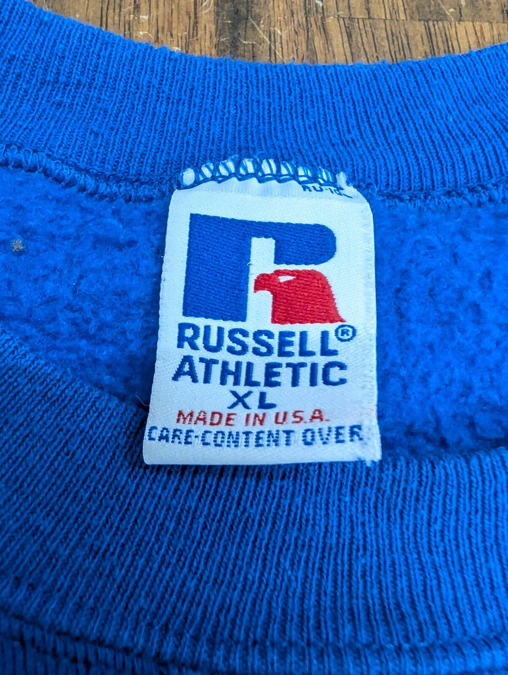 Vintage WPHS Vikings Basketball Sweatshirt Russell XL Blue