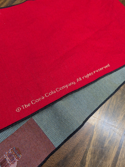 Coca-Cola Table Runner Tapestry Woven Drink Ice Cold Red