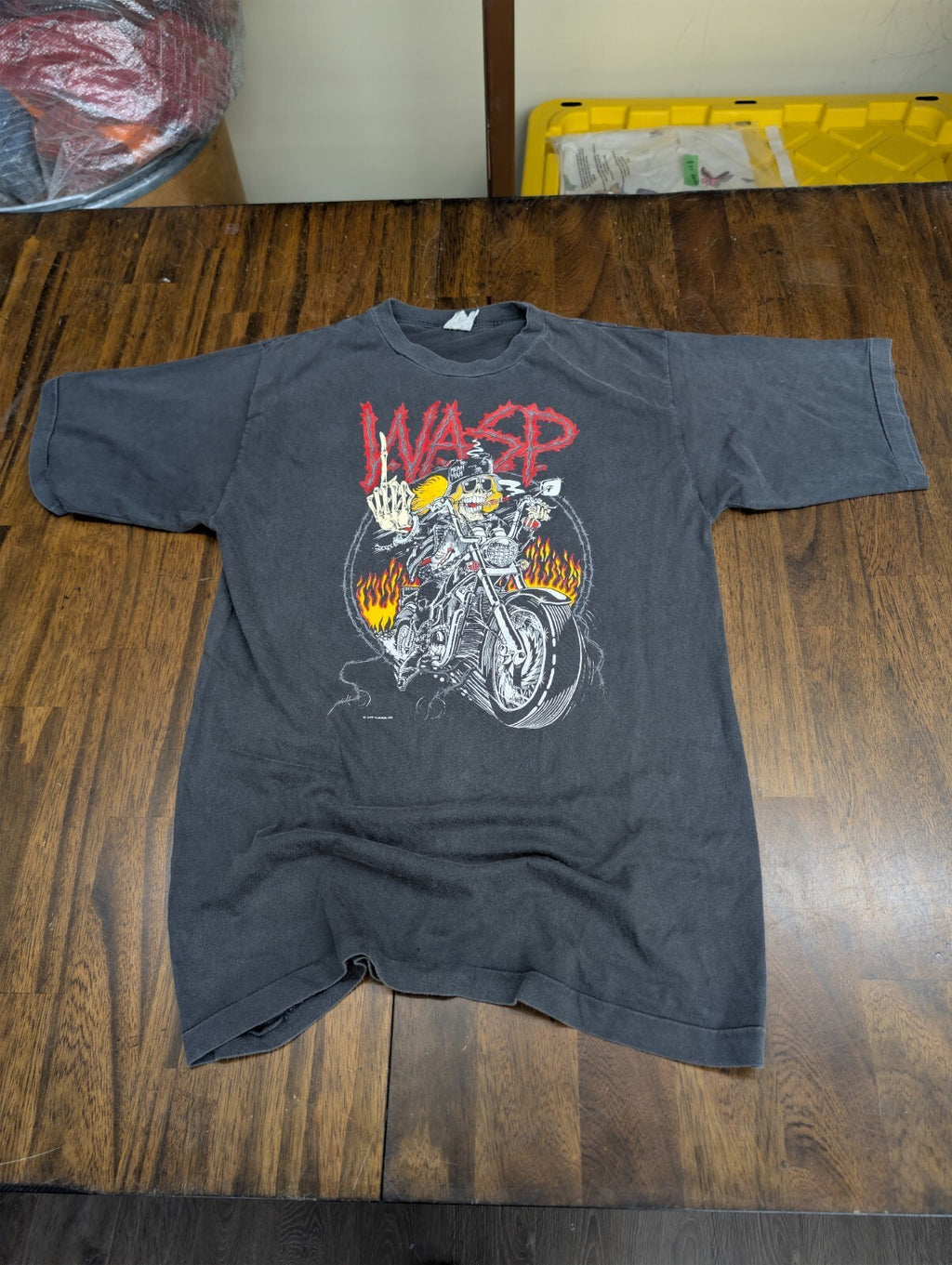 Vintage WASP Heavy Metal Band Shirt 1989 Animal Inc Black S