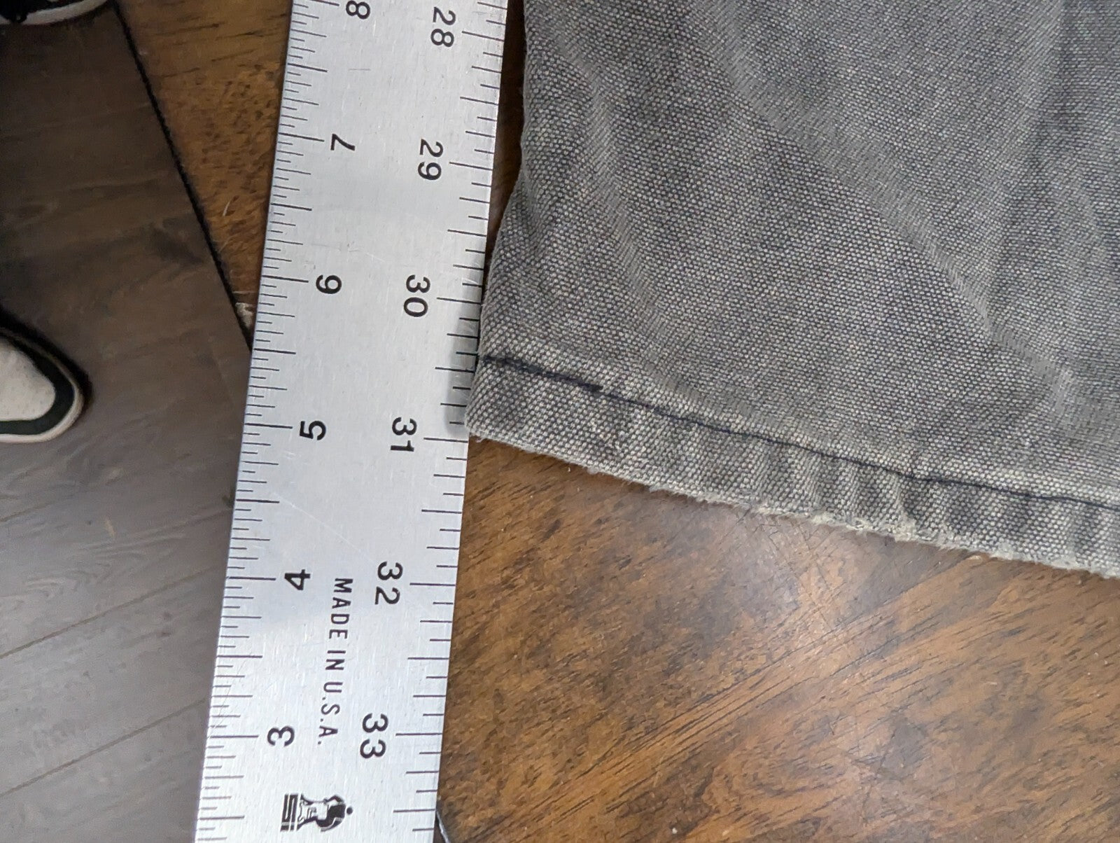 Carhartt Gravel Grey Duck Canvas Double Knee Pants 32 x 31