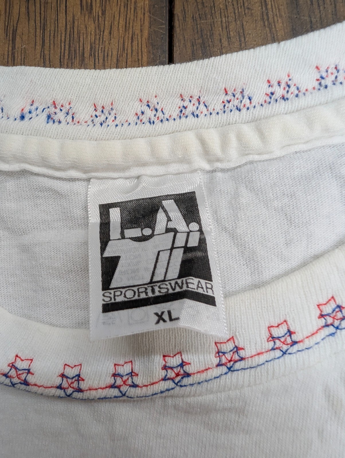 USA Flag Patch T-Shirt Womens Xl La T Sportswear Patriotic