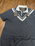 Polo Ralph Lauren Rugby Shirt Large Short Sleeve Patch Black