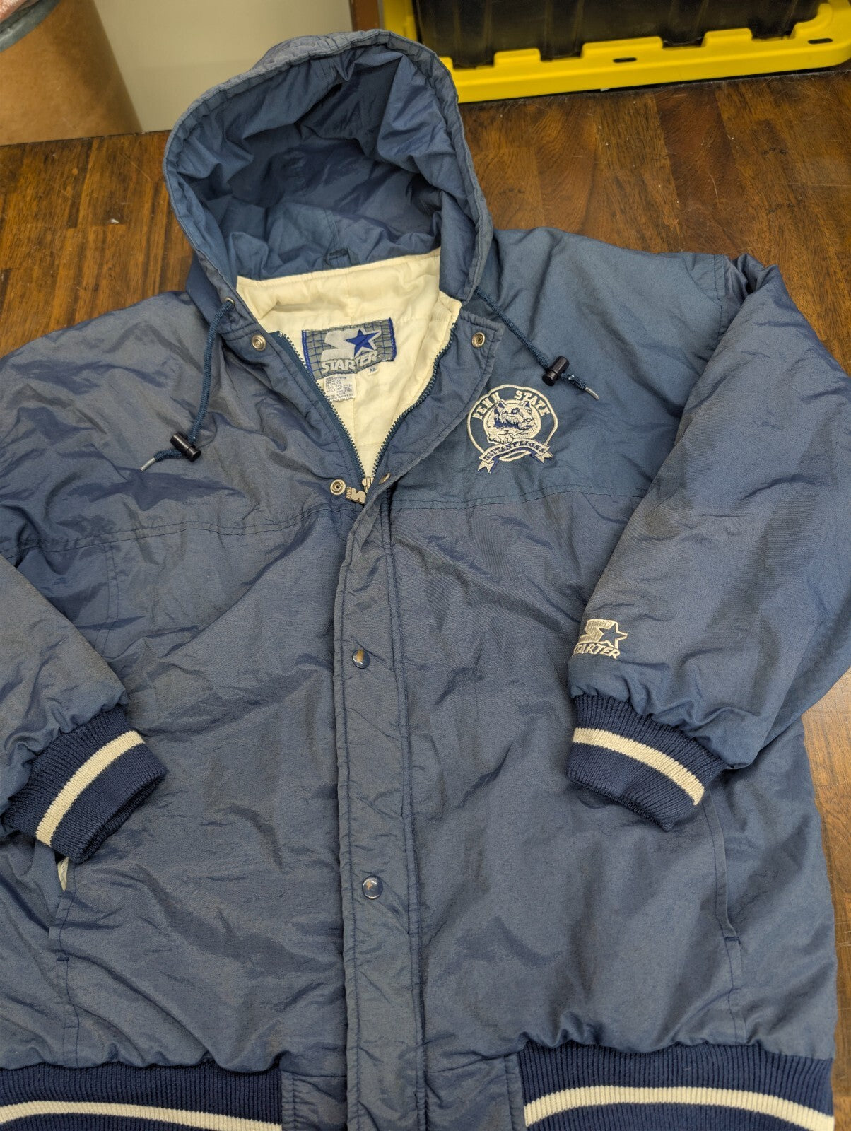 Penn State Nittany Lions Starter Parka XL Blue Vintage