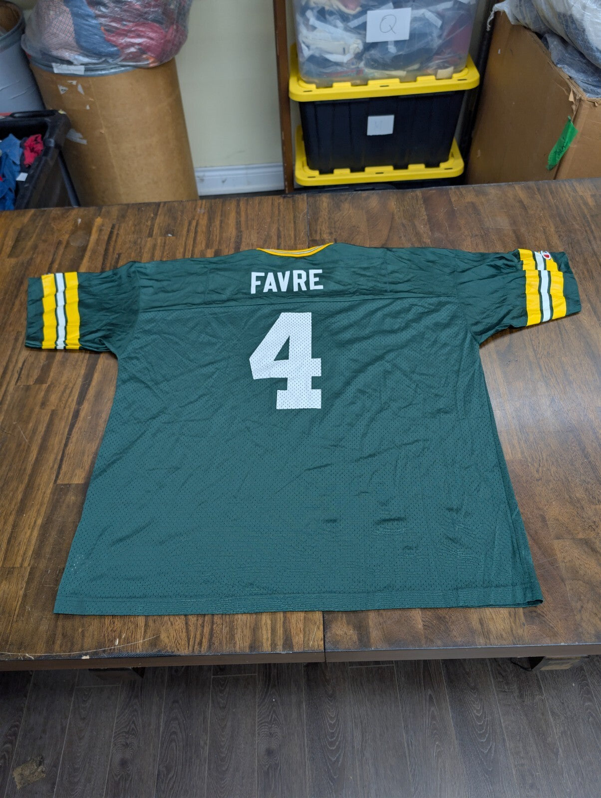 Brett Favre Champion Green Bay Packers Jersey 48 XL Green