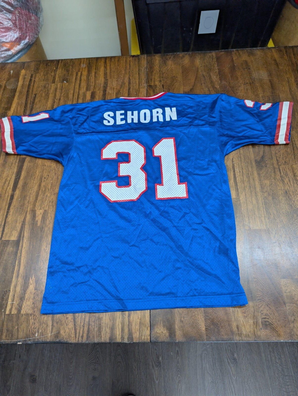 Jason Sehorn NY Giants Champion Football Jersey 40 M