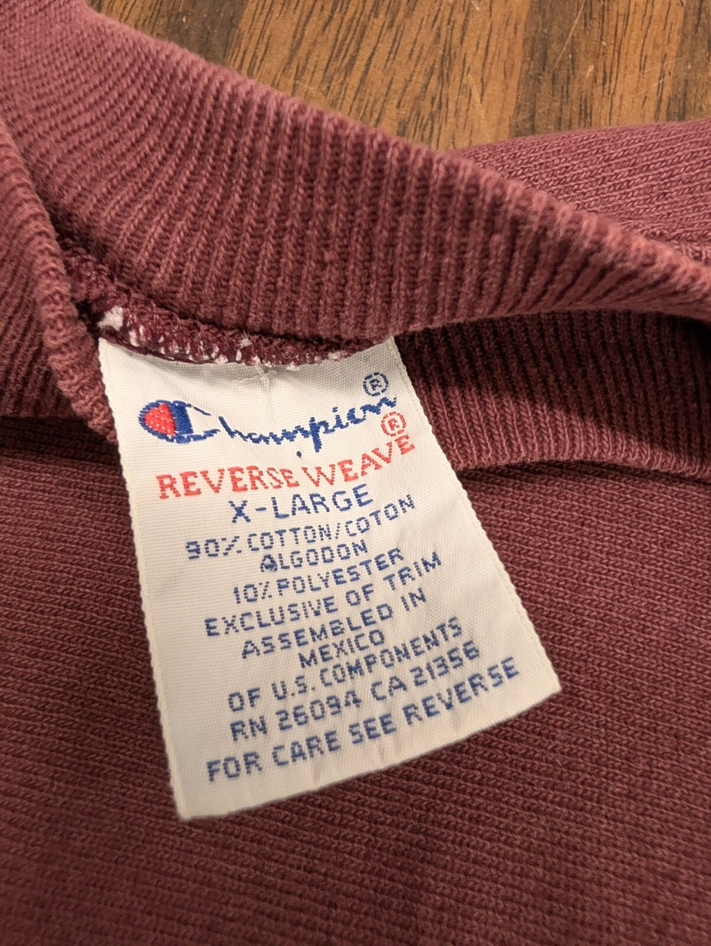 Reverse Weave Champion Sweatshirt XL Embroidered Pullover