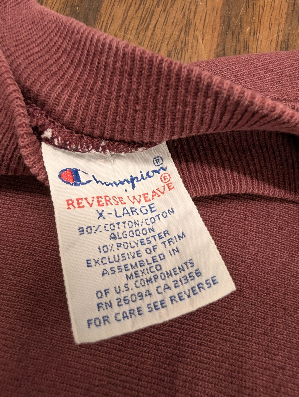 Reverse Weave Champion Sweatshirt XL Embroidered Pullover