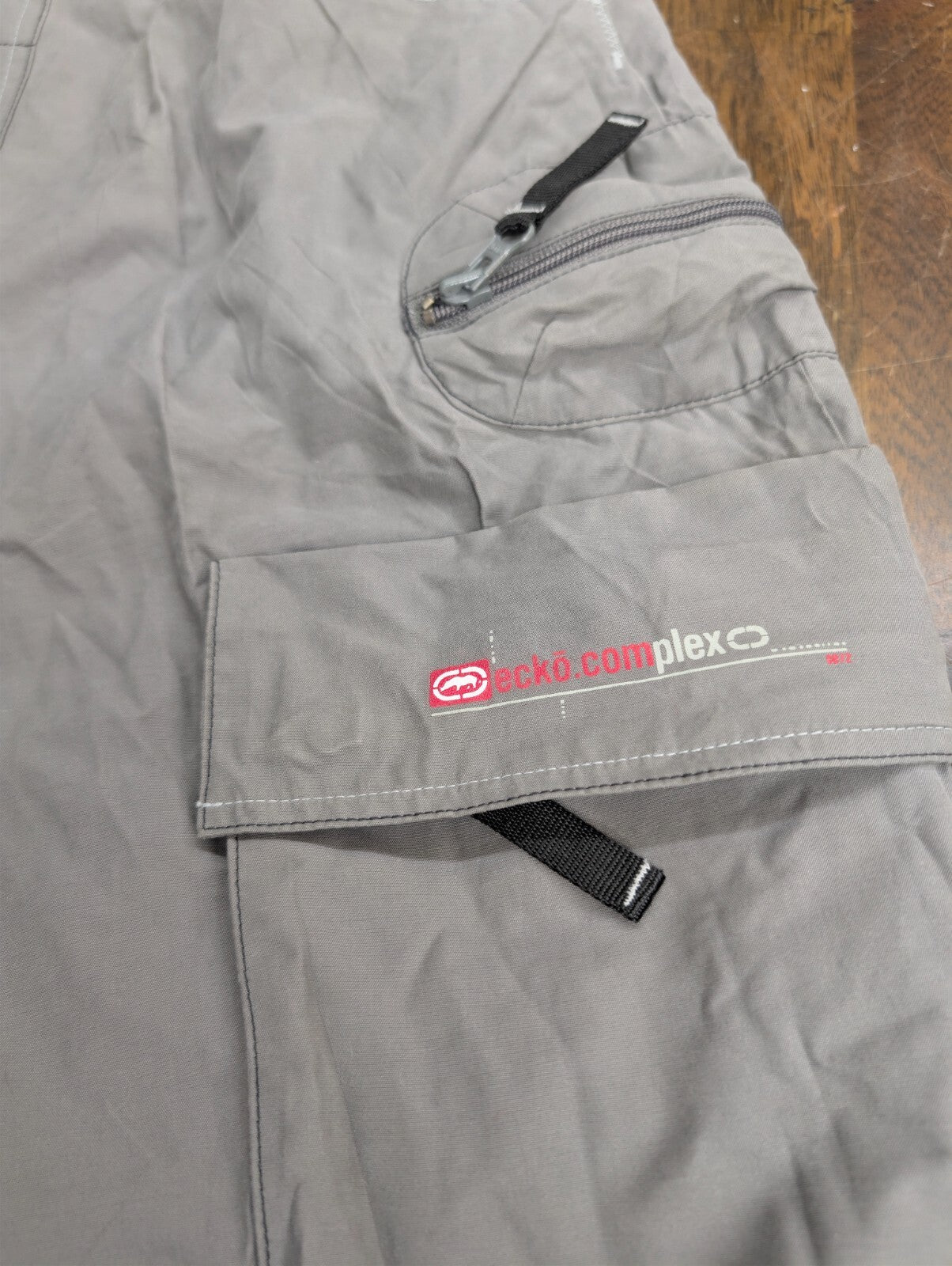 Ecko Complex Ecko Unltd Cargo Pants Mens 34 Gray Nylon Y2K