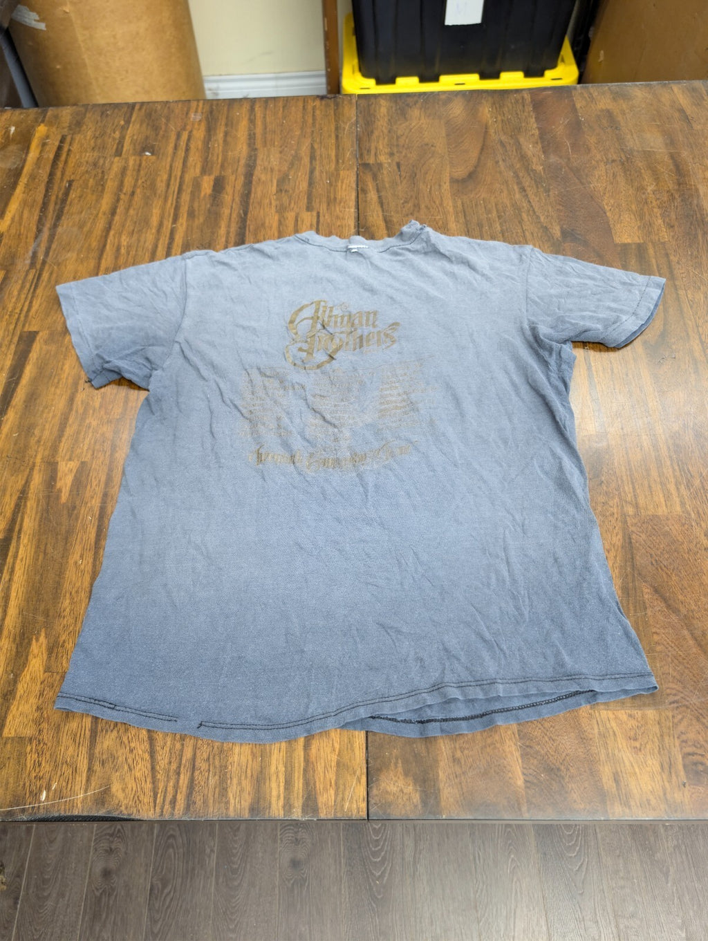 Allman Brothers 20th Tour Hanes Vintage T-Shirt XL Gray USA