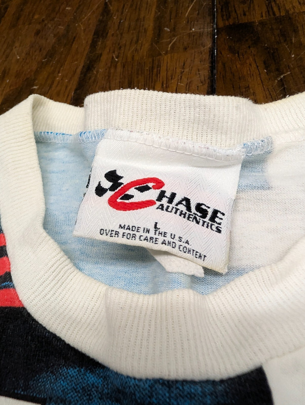 Vintage Dale Earnhardt All Over Print T Shirt L Chase Nutmeg