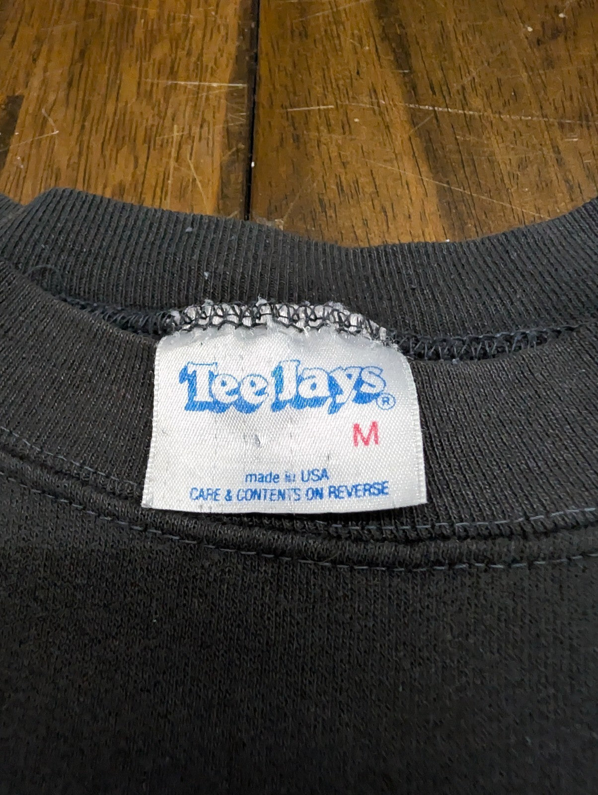 Gary Morris Teejays Vintage Sweatshirt M Black Country USA