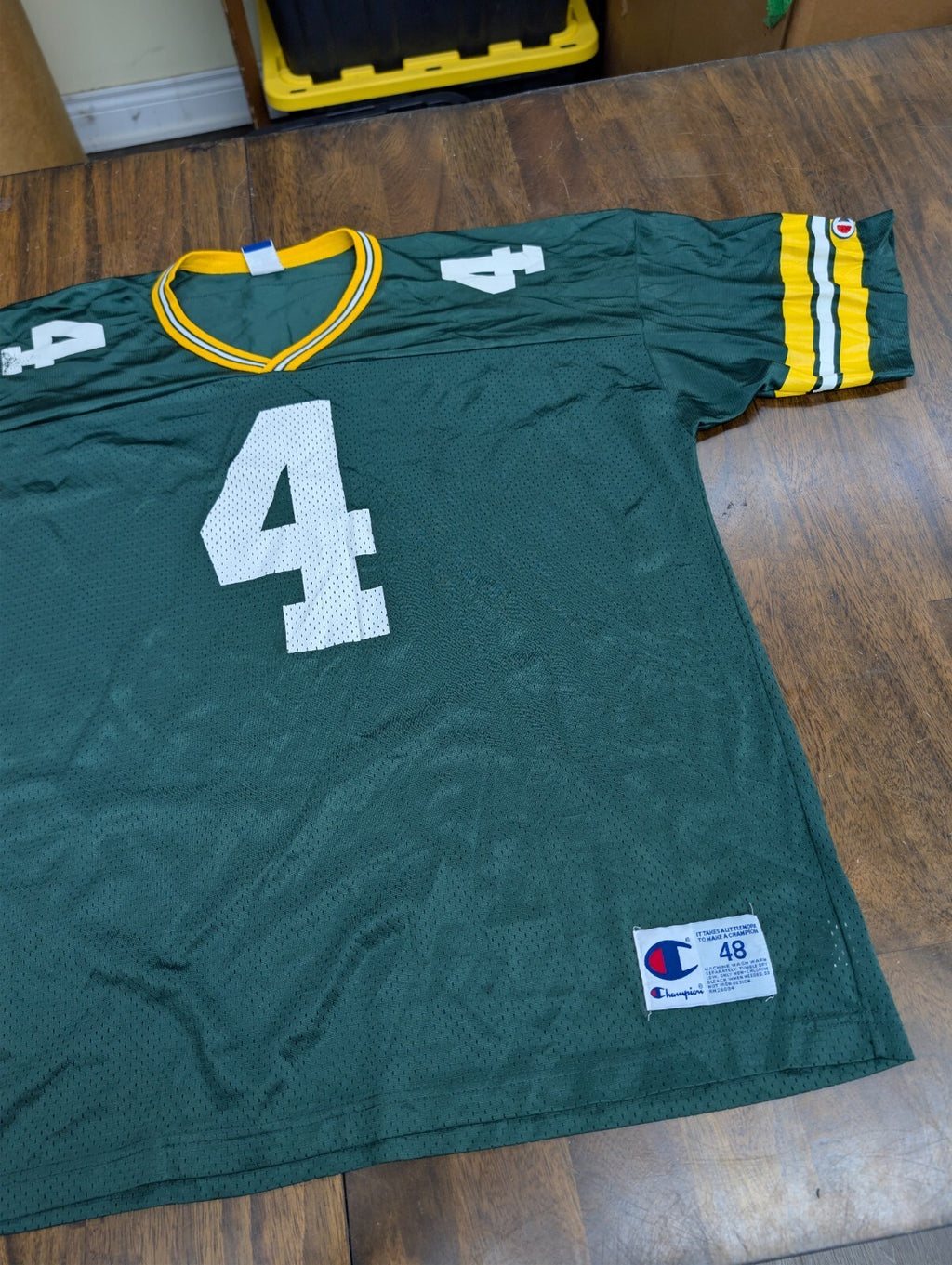 Brett Favre Champion Green Bay Packers Jersey 48 XL Green