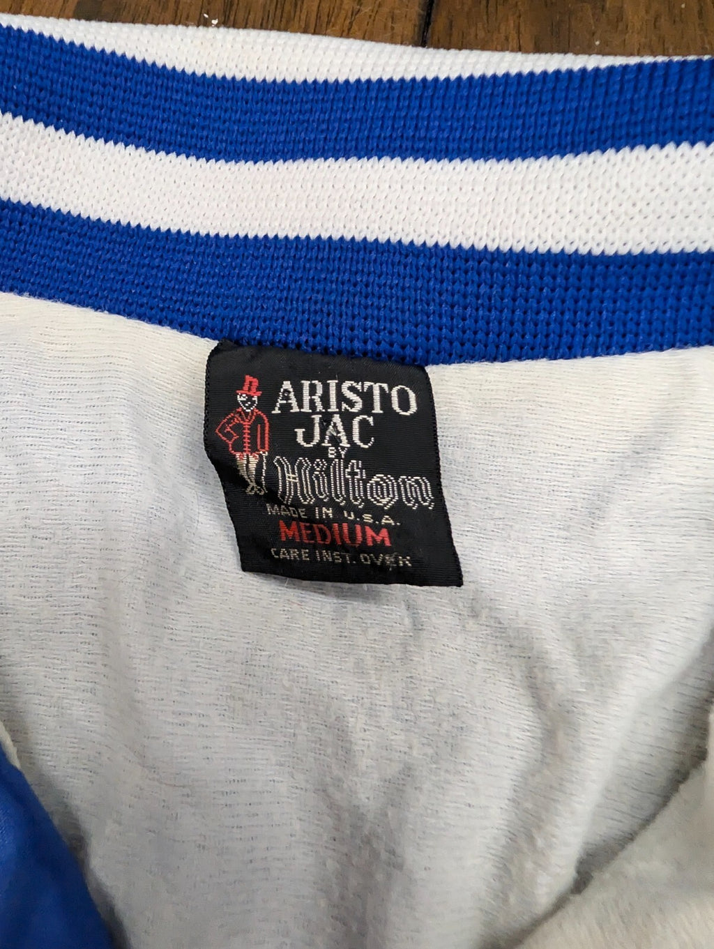 RC Cola Vintage Hilton Aristo Jac Satin Jacket Blue Medium