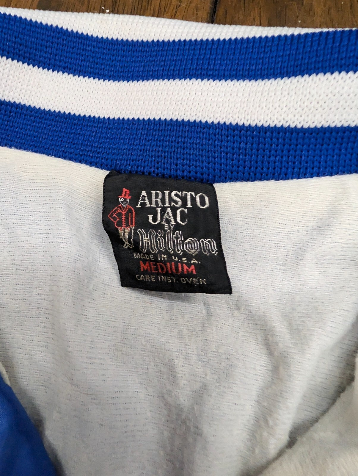 RC Cola Vintage Hilton Aristo Jac Satin Jacket Blue Medium