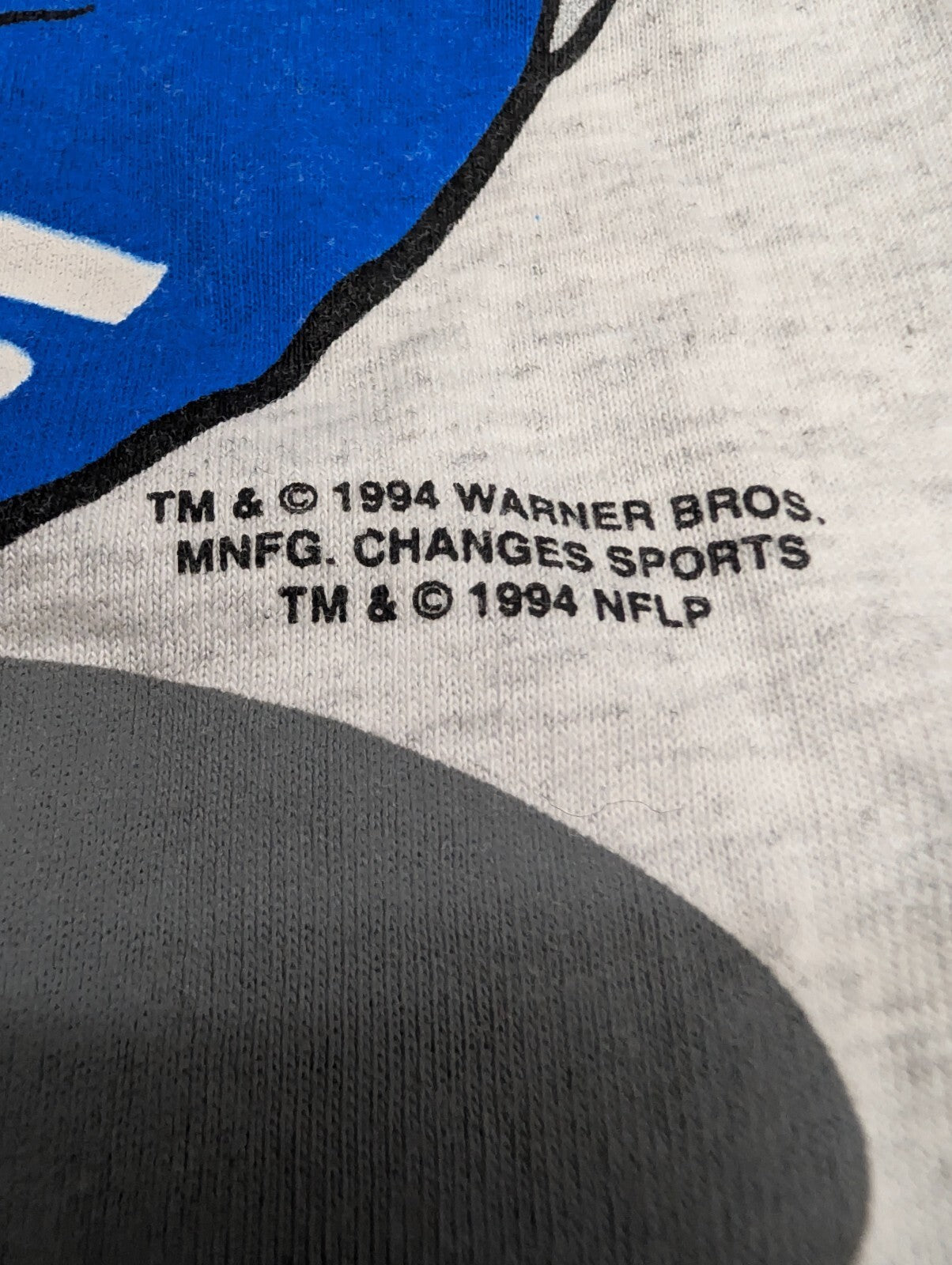 Taz New York Giants Changes Vintage T-Shirt 1994 USA Large