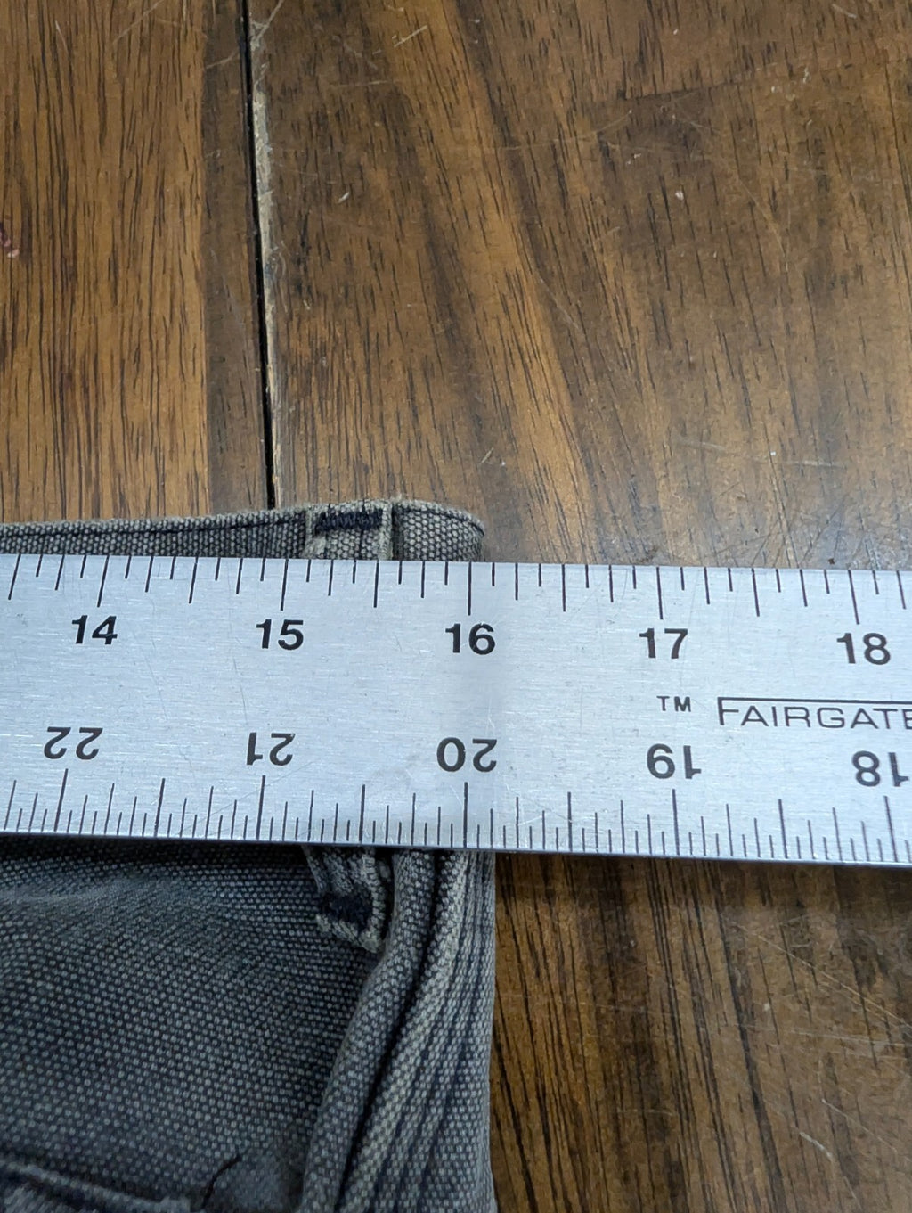Carhartt Gravel Grey Duck Canvas Double Knee Pants 32 x 31