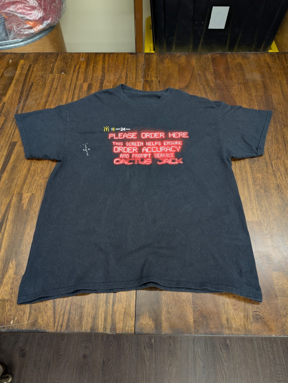 Travis Scott Cactus Jack McDonald's Order Shirt Mens Large