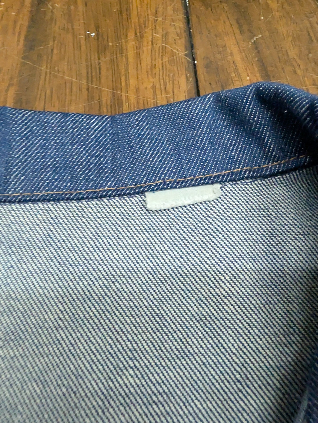 Super Denim Vintage Selvedge Jean Jacket Snap Front Blue S