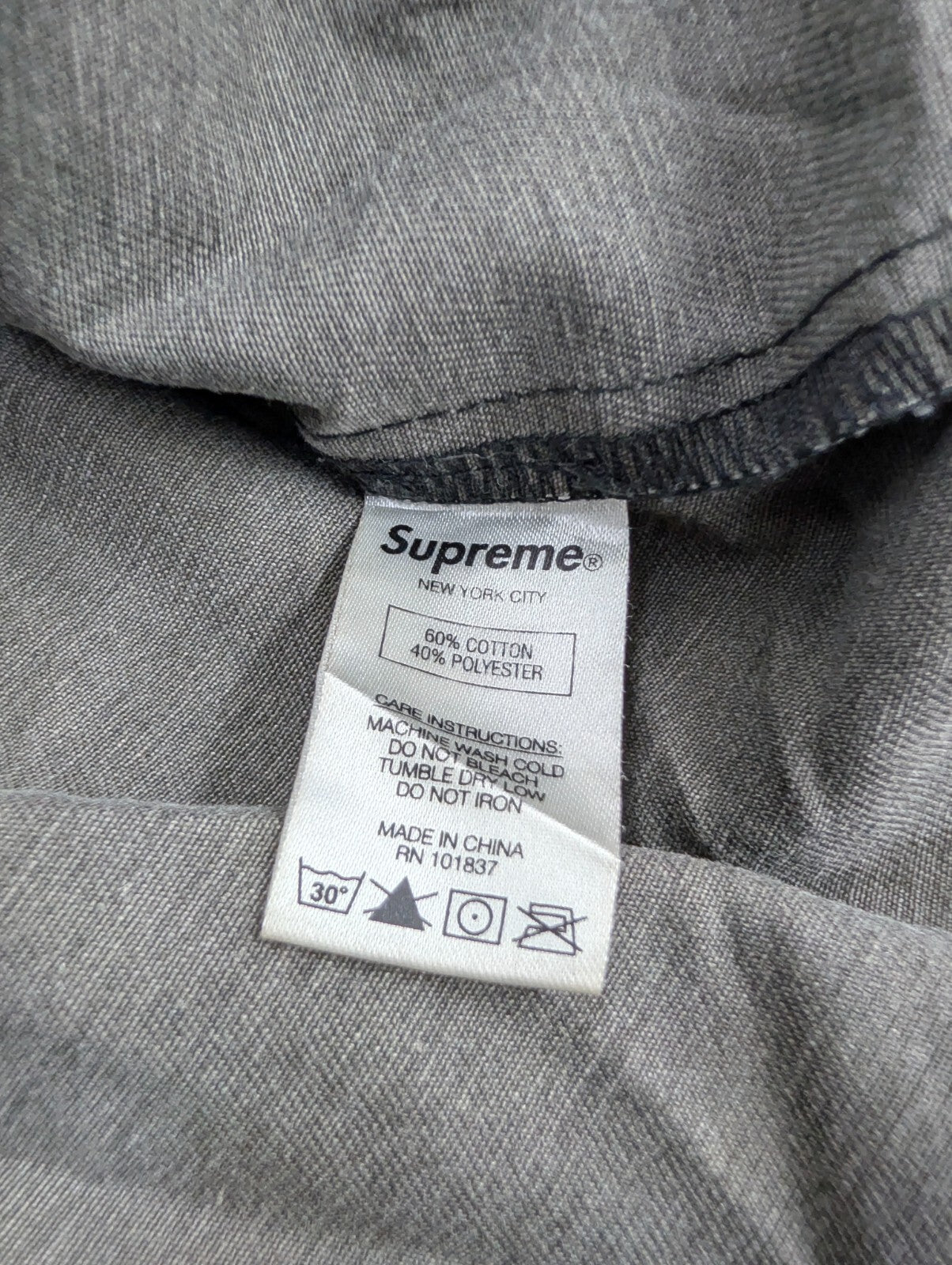 Supreme Skull Pile Denim Work Jacket Liquid Blue Green XL