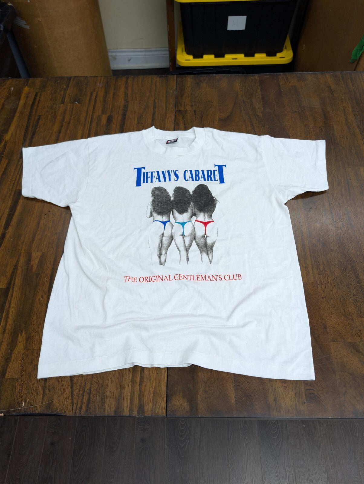 Tiffany's Cabaret T Shirt Vintage 90s Gentlemens Club USA XL