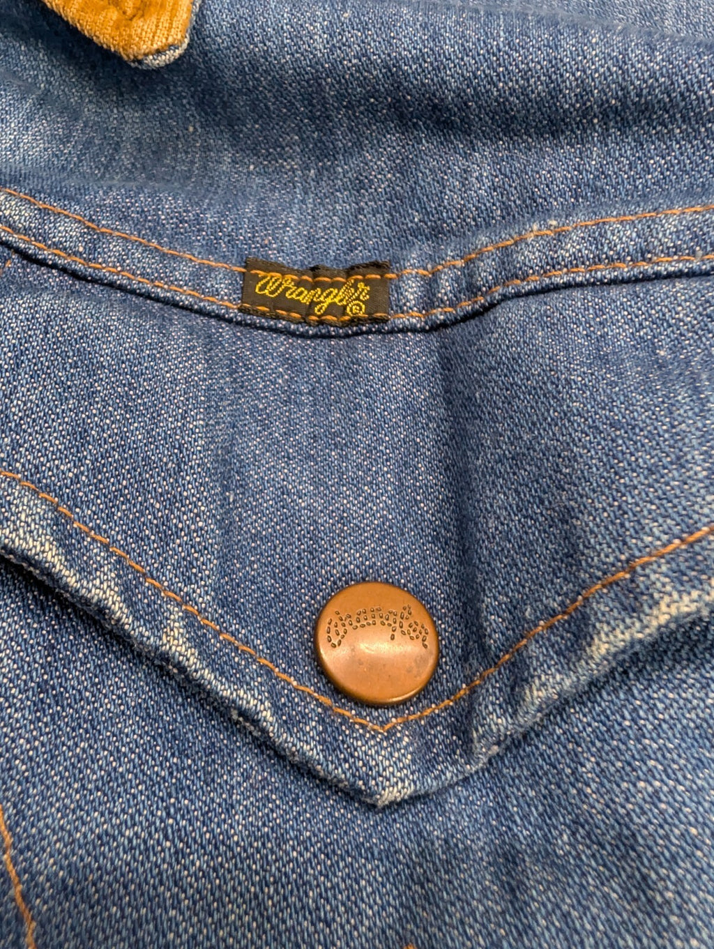 Wrangler No Fault Blanket Lined Denim Jacket USA Made Large