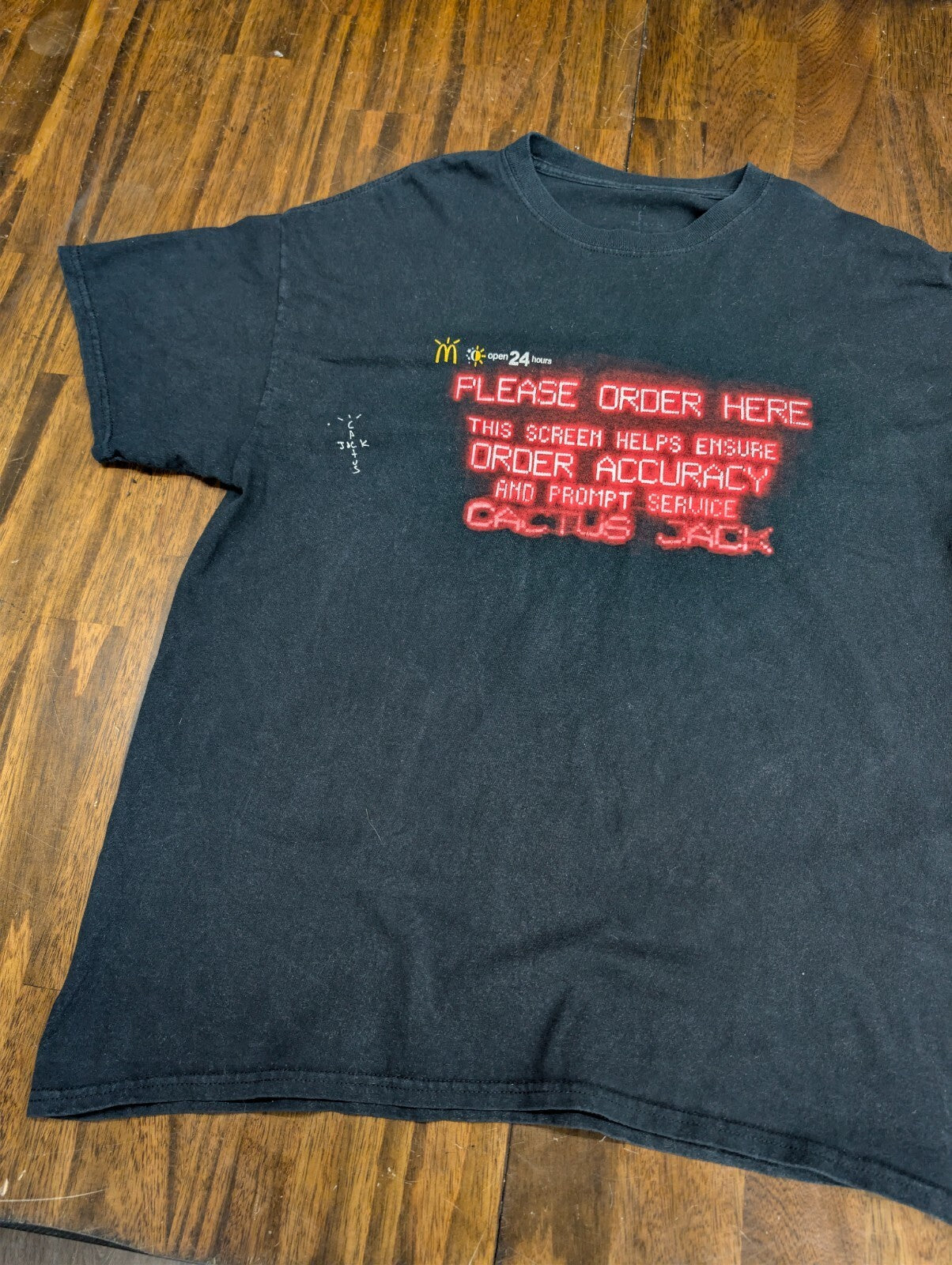Travis Scott Cactus Jack McDonald's Order Shirt Mens Large