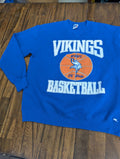 Vintage WPHS Vikings Basketball Sweatshirt Russell XL Blue