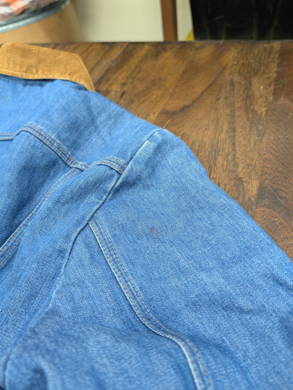 Wrangler No Fault Blanket Lined Denim Jacket USA Made Large
