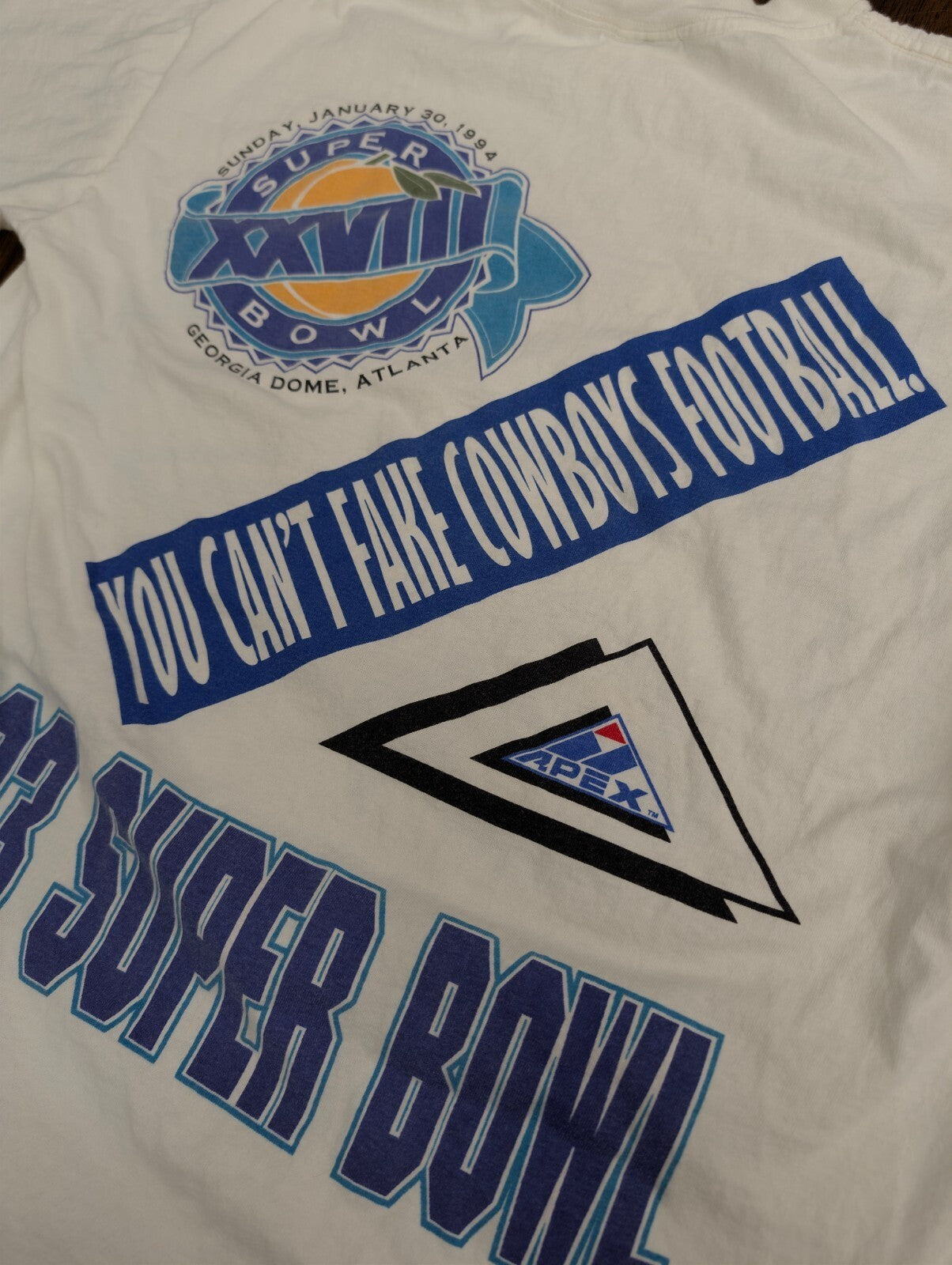 Dallas Cowboys NFC Champs Tee Large 1993 Super Bowl XXVIII