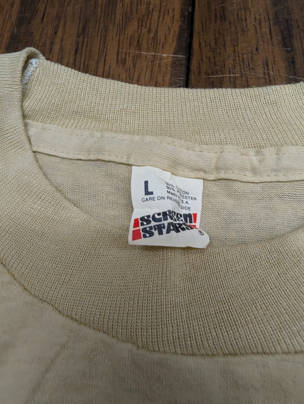 Desert Storm Screen Stars Vintage Shirt L Single Stitch USA