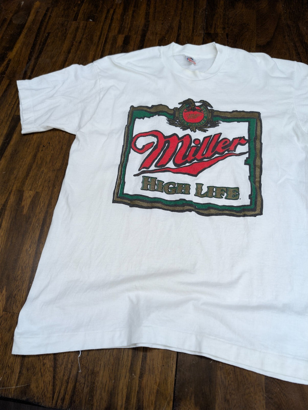 Miller High Life Vintage Shirt Fruit of the Loom USA Large