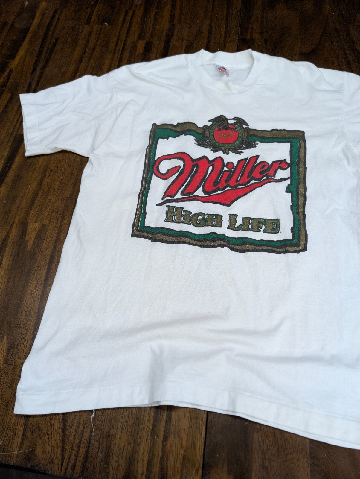 Miller High Life Vintage Shirt Fruit of the Loom USA Large