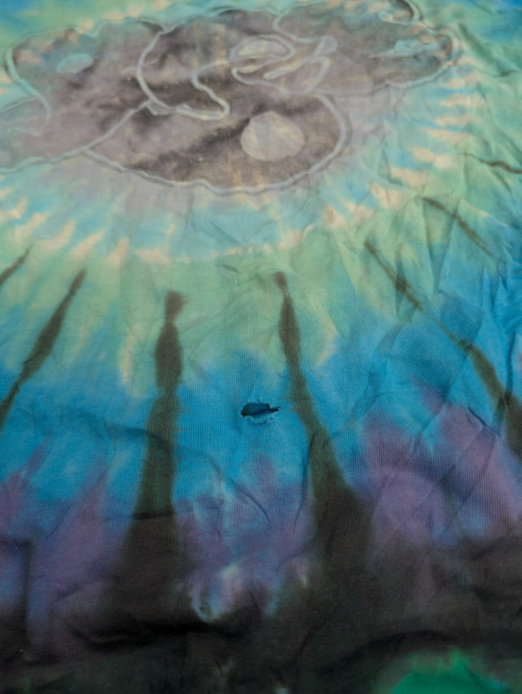 Yes Band Fruit of the Loom T-Shirt Tie Dye XL Vintage Single