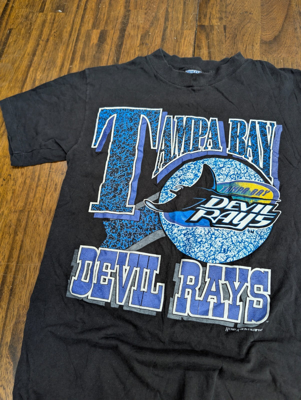 Tampa Bay Devil Rays Vintage 90s Shirt Medium Black MLB