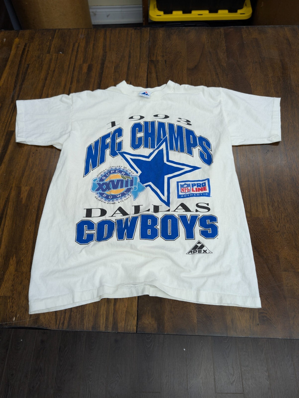 Dallas Cowboys NFC Champs Tee Large 1993 Super Bowl XXVIII