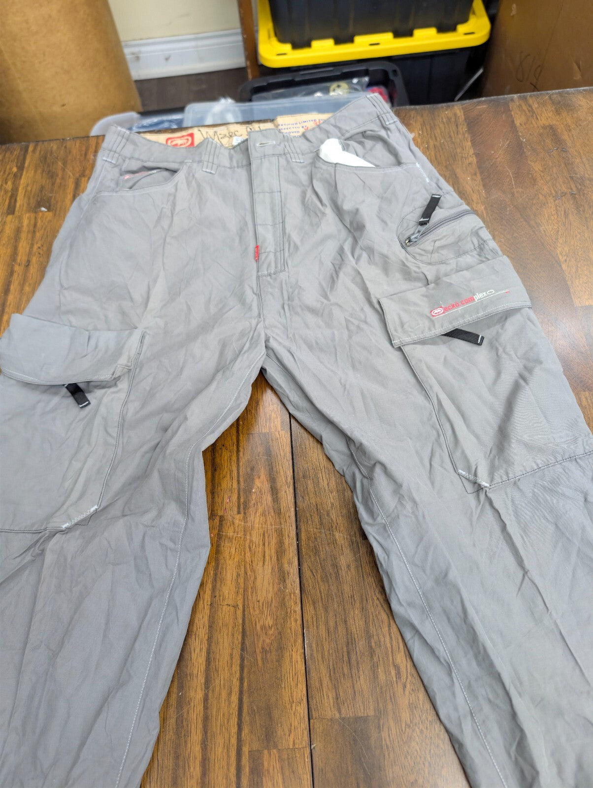 Ecko Complex Ecko Unltd Cargo Pants Mens 34 Gray Nylon Y2K