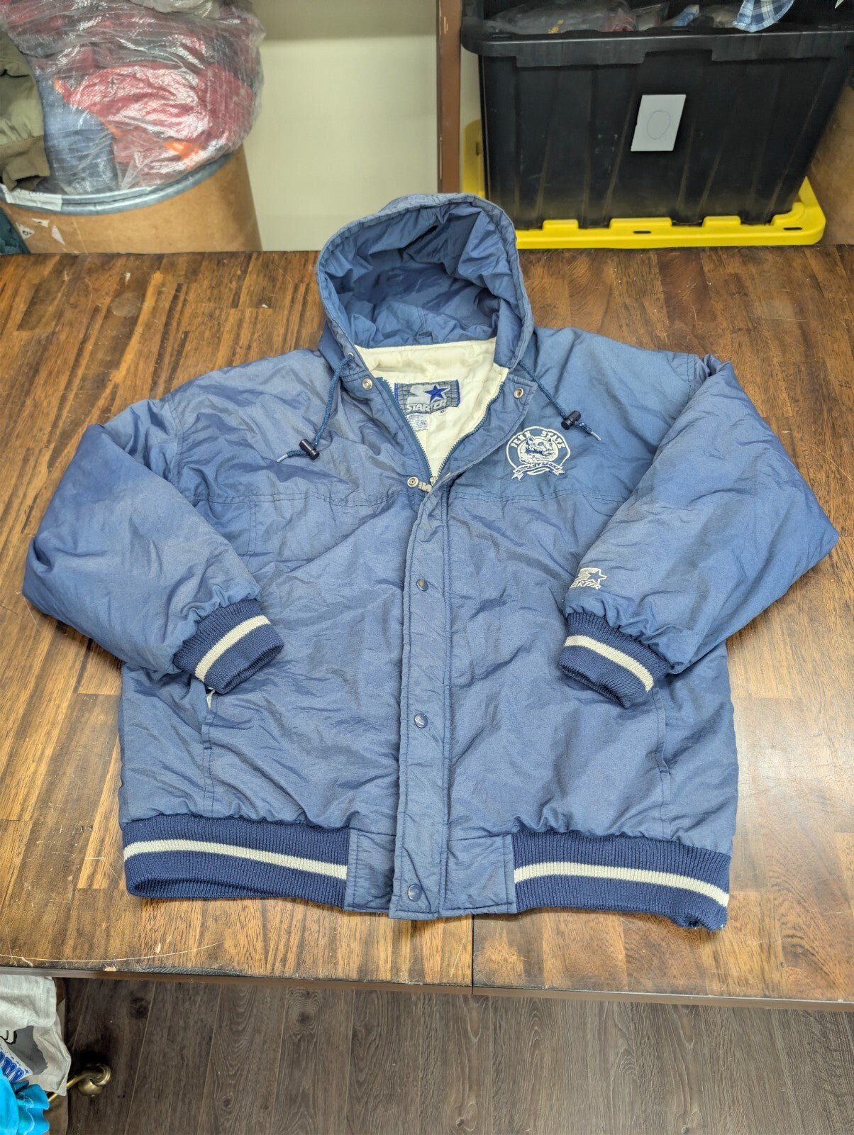 Penn State Nittany Lions Starter Parka XL Blue Vintage
