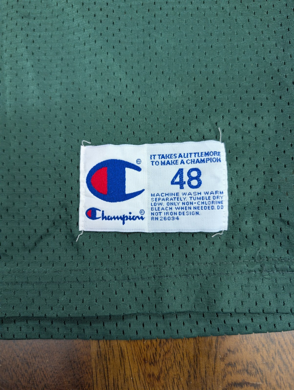 Brett Favre Champion Green Bay Packers Jersey 48 XL Green