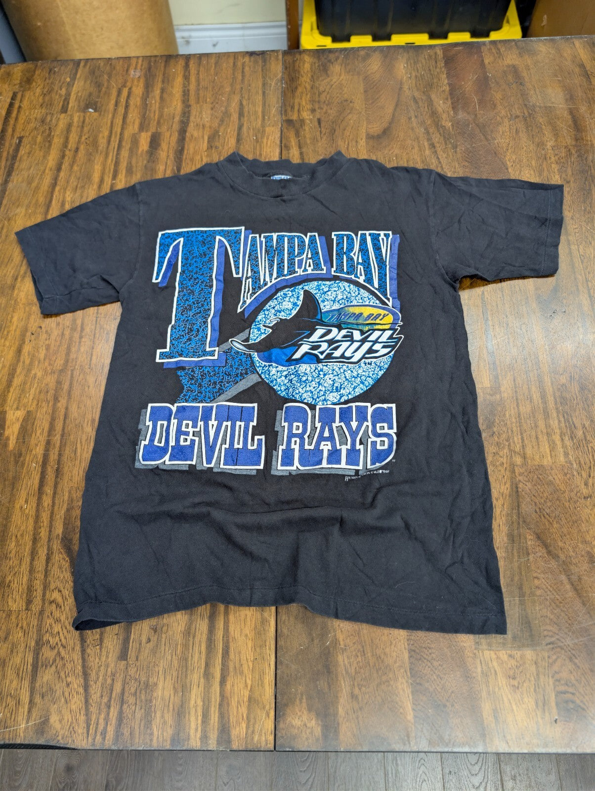 Tampa Bay Devil Rays Vintage 90s Shirt Medium Black MLB