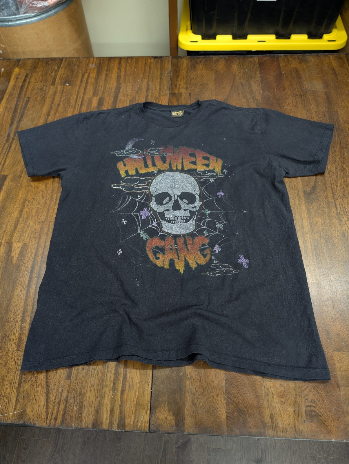 Halloween Gang OVO Drake Graphic T Shirt Black Skull Mens XL