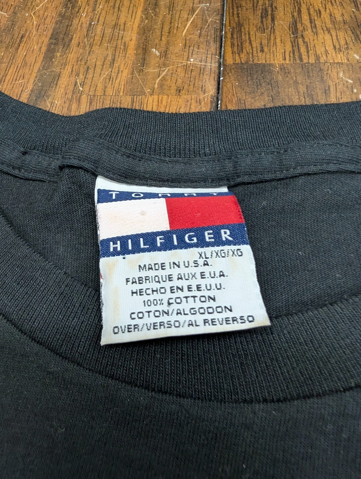 Tommy Hilfiger Vintage 90s USA Spellout T Shirt Mens XL