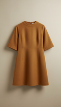 1960s ochre A-line mini dress